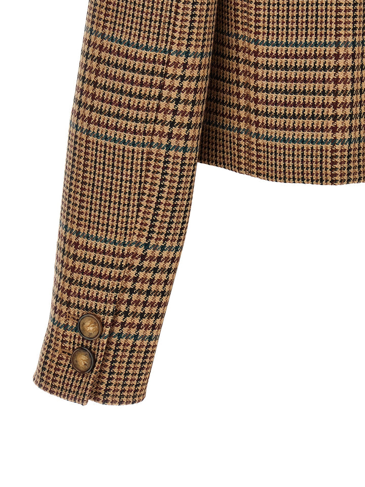 Etro Prince Of Wales Blazer BlazerS - Brown | 1848d77b1a958136098d5615e9f7f42505c67d24