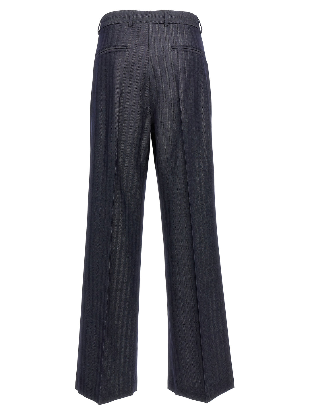 Striped Tailored Trousers Pants Blue