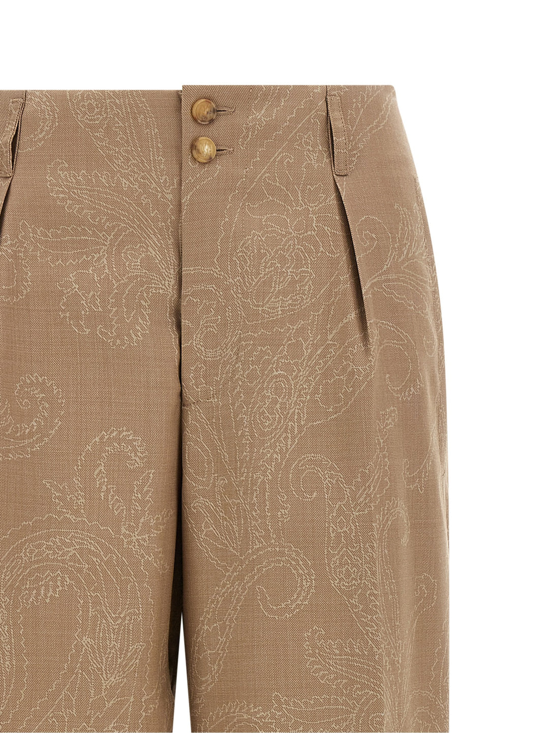Etro Paisley Jacquard Pants - Beige | e5083e0126e15f73da3e65d55f6814b501cea6f4