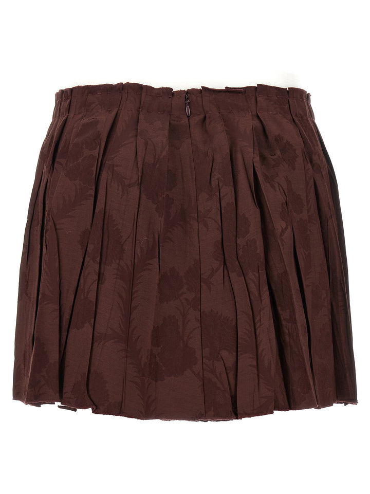 Etro Jacquard Floral Patterned Skirt Skirts - Bordeaux | 50400976d045f798ddb817633cd8247084fd8c6e