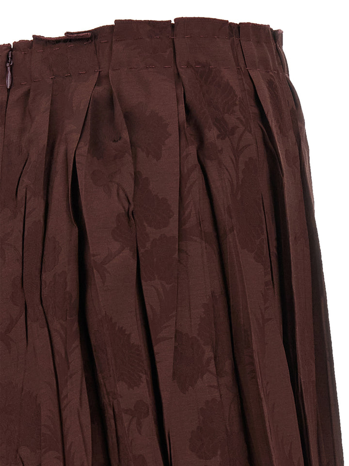 Etro Jacquard Floral Patterned Skirt Skirts - Bordeaux | c821b351561c421dfabee8e16fe7b80cd6b3cccf