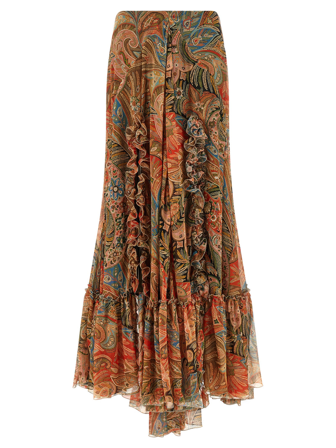 Etro Paisley Foliage Skirt Skirts - Orange | bc7ab6c136feb8c37d9bdfd28ee8bcd469cd6e14