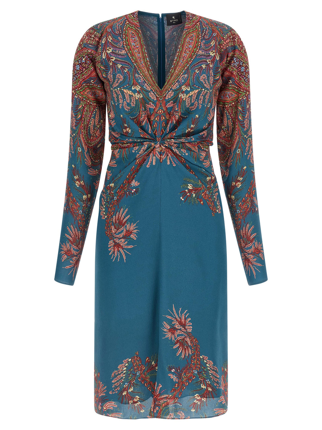 Etro Floral Printed Dress Dresses - Blue | 8ffb9bb5a783af8d03127b0512fb215ea8b4eb02