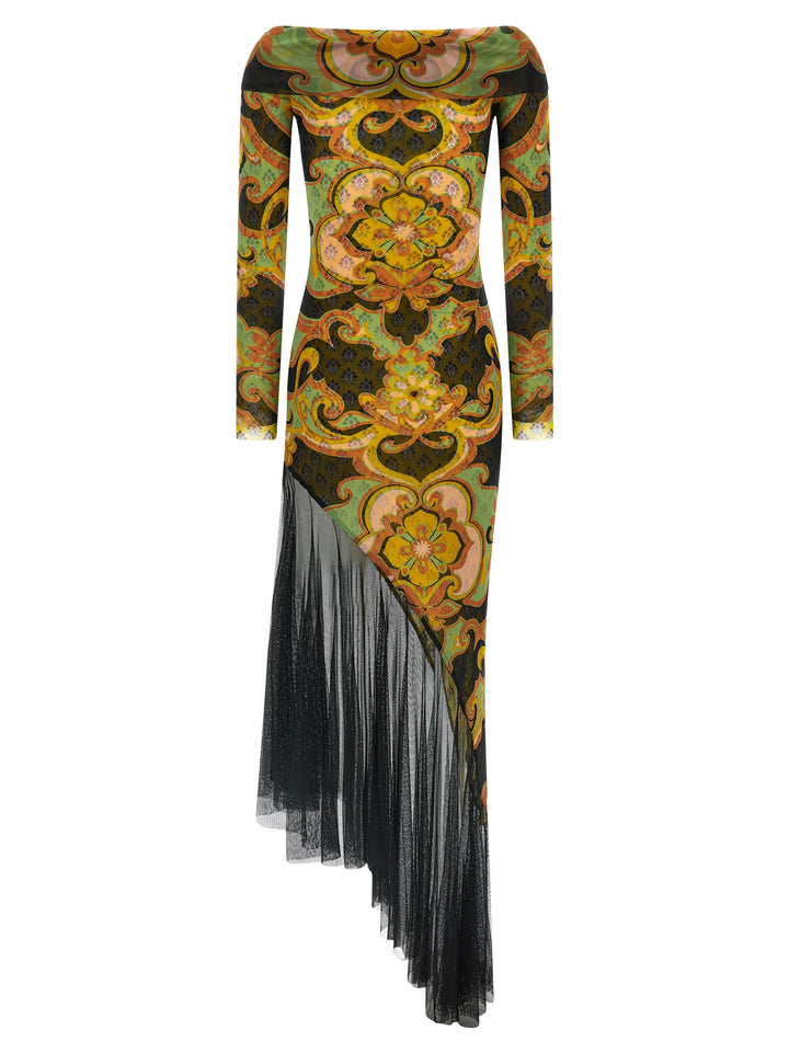 Etro Asymmetric Double Layer Dress Dresses - Multicolor | 3cc8893179650025793b3a01c242ae6080cb7a63