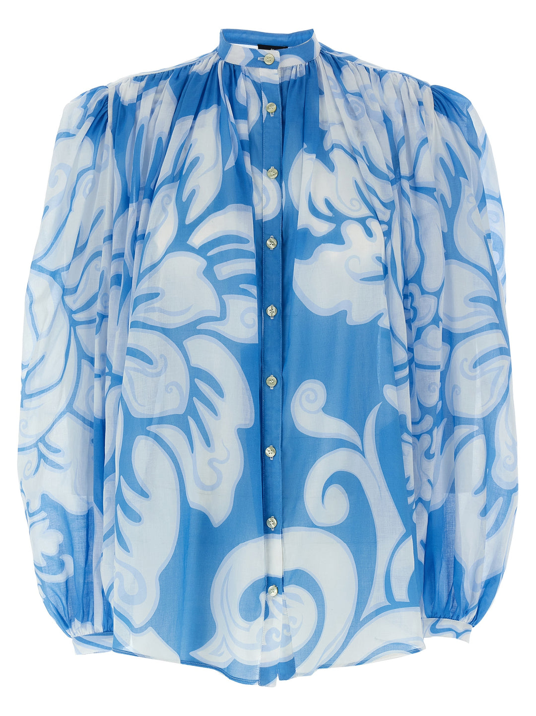 Etro Floral Shirt Shirt and Blouse - Light Blue | 3b583cede52191d97e3a5b8b7b43dba105ed5514