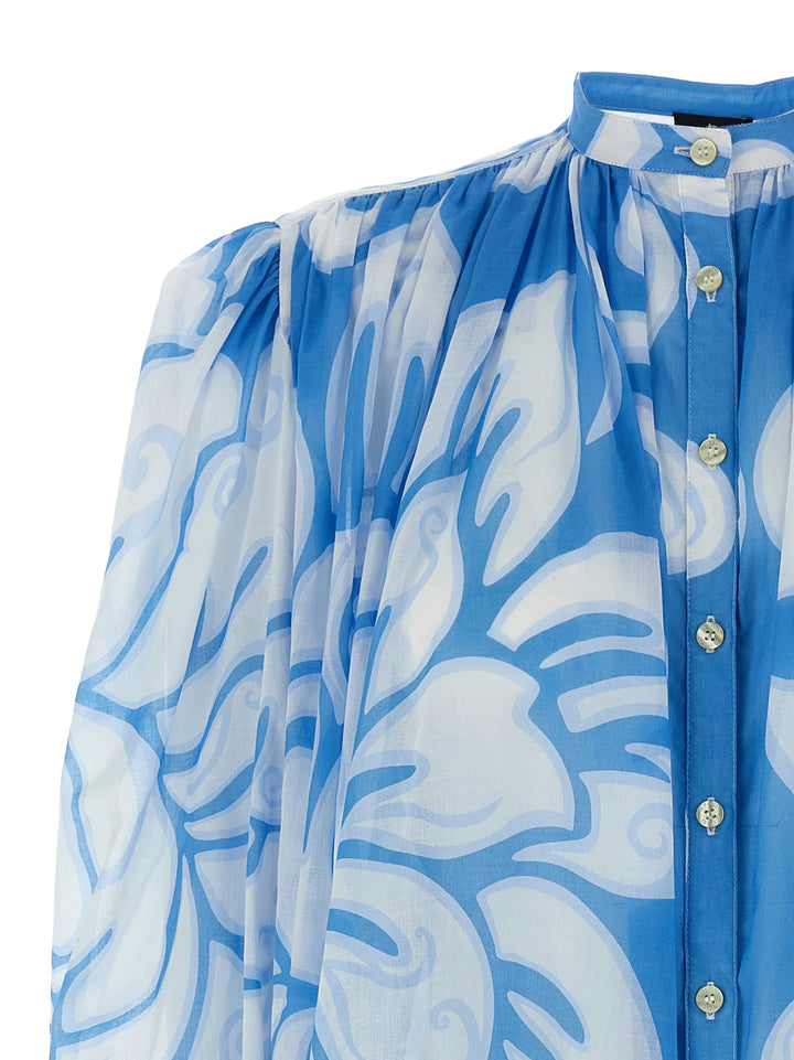 Etro Floral Shirt Shirt and Blouse - Light Blue | d2d51d4a51544c1900c5750d87a8f850e0cbdecf