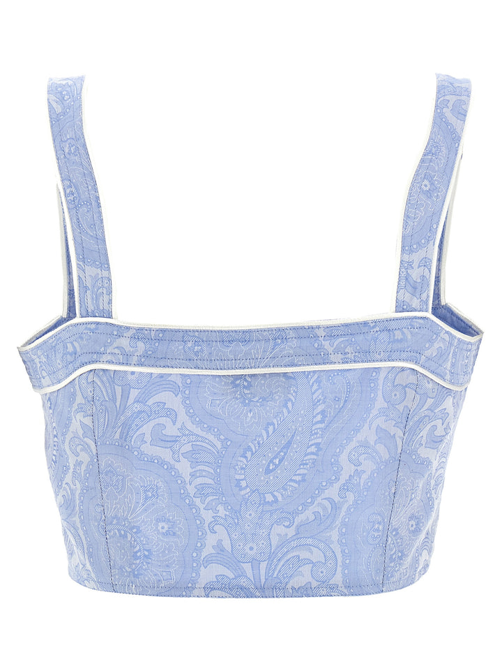 Etro Top Paisley Tops - Light Blue | b20e9adcdaca1bc0f28f75f1bd437b32e0298037