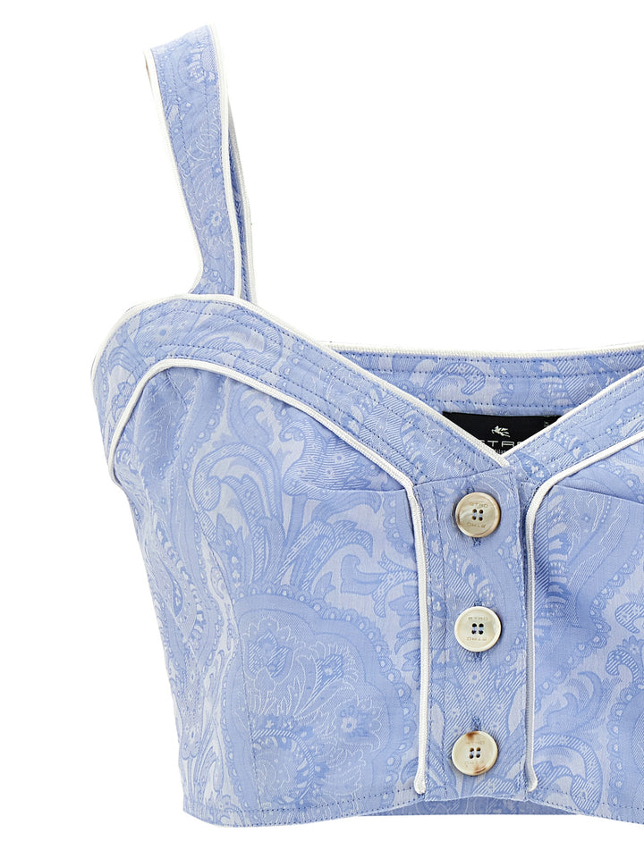Etro Top Paisley Tops - Light Blue | 3a2a1a750993567cbcd0373e8ece26ec692a8770