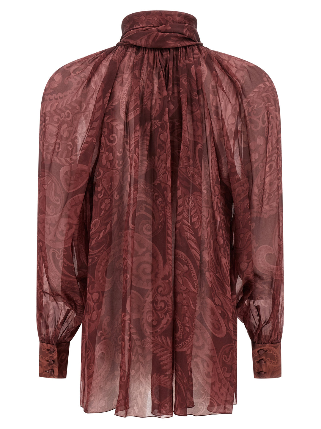 Etro Bow Blouse Shirt and Blouse - Bordeaux | eb9119e371810fd4b4dd29eede91c584b23bac27