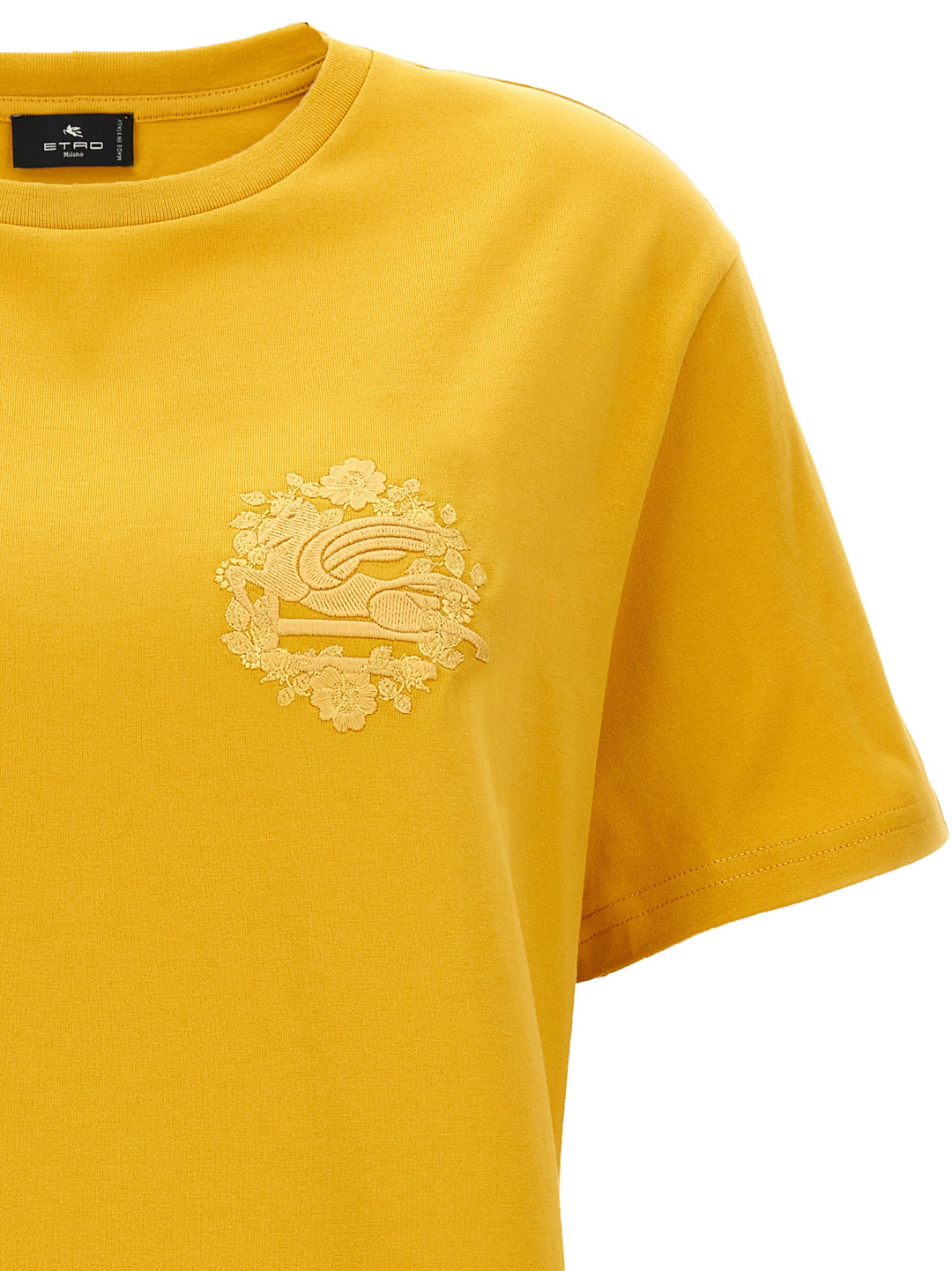 Etro Logo T-shirt - Yellow | a3b7795dd0d0278010eca9ab4df672f71c2c8d61