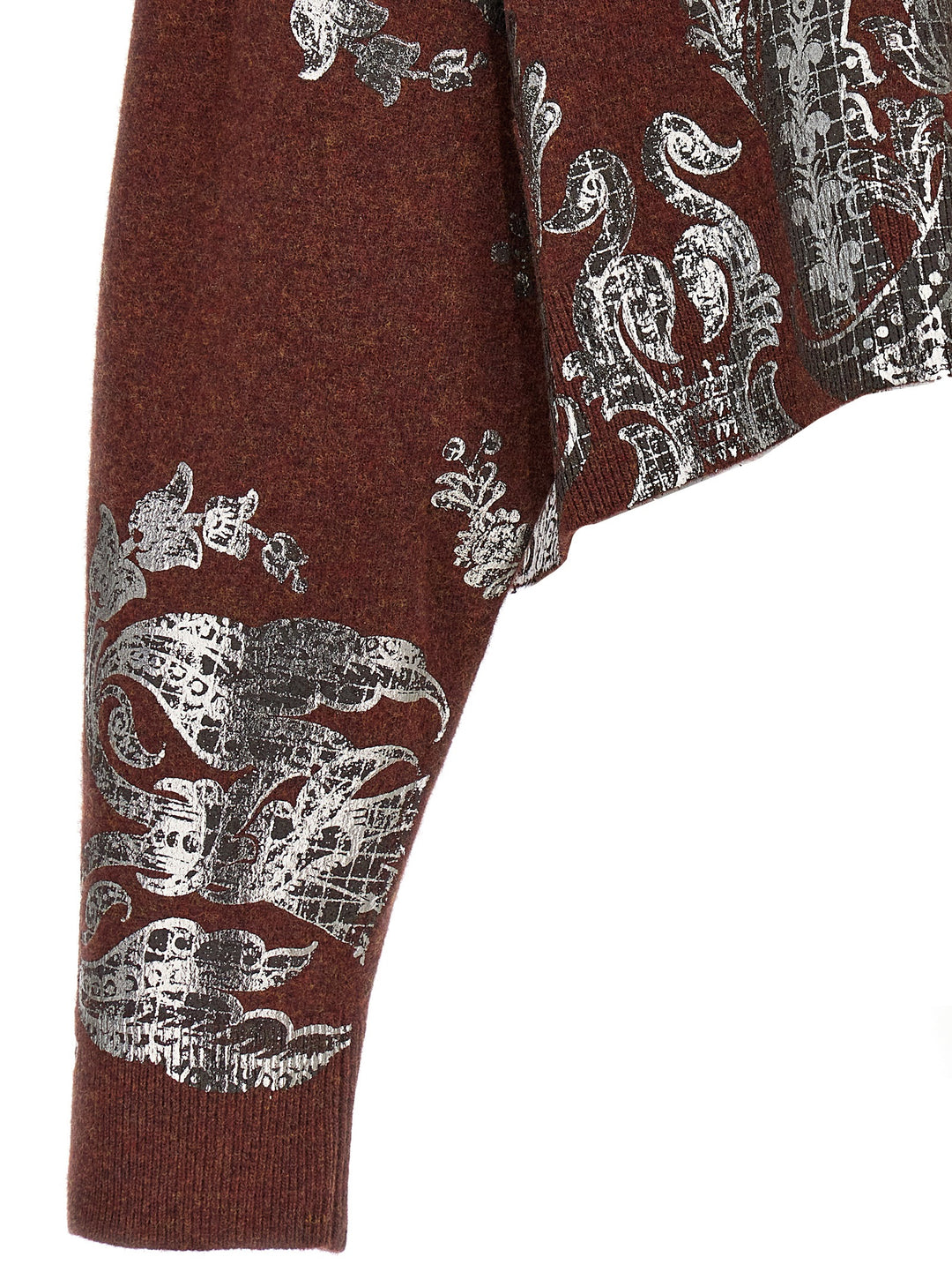 Printed Sweater Sweater, Cardigans Brown