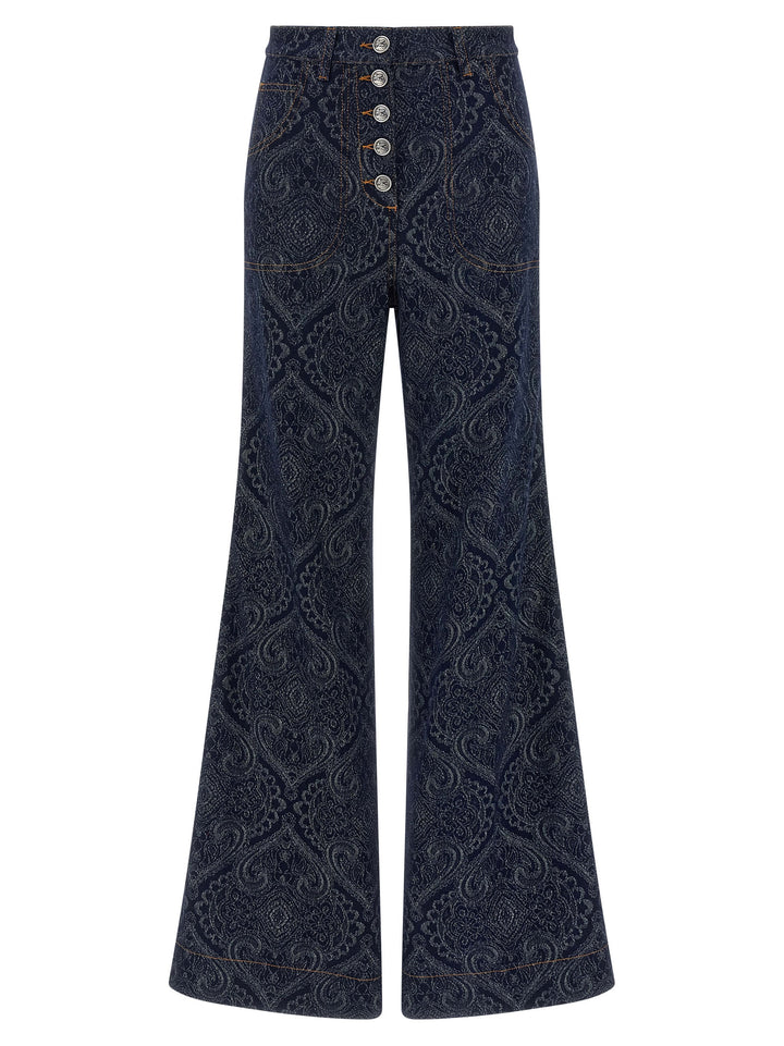 Etro Jacquard Jeans - Blue | faeb4508a0a0e3014a32ceff9efa4c053f1bdf71