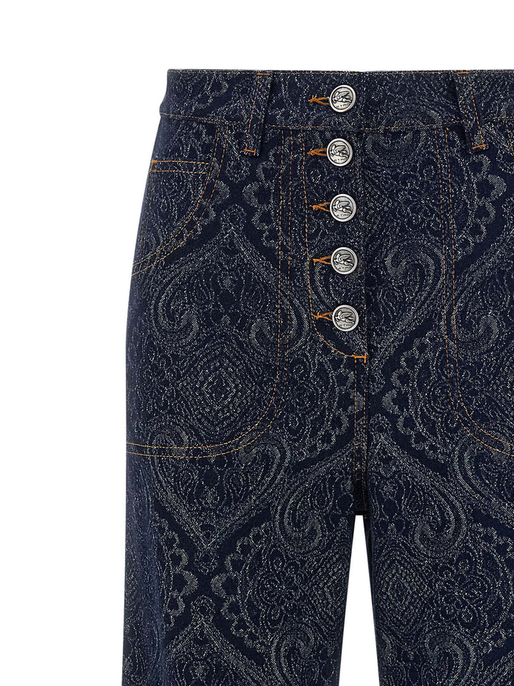 Etro Jacquard Jeans - Blue | ae7e29291adaa0666958f0e1ef4c1f77e134366b