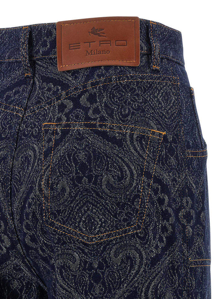 Etro Jacquard Jeans - Blue | c28aa91e49ec269907dc81f595ca06383b2b29ae