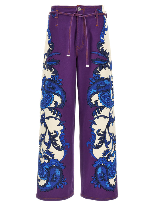 Maxi Paisley Jeans Purple