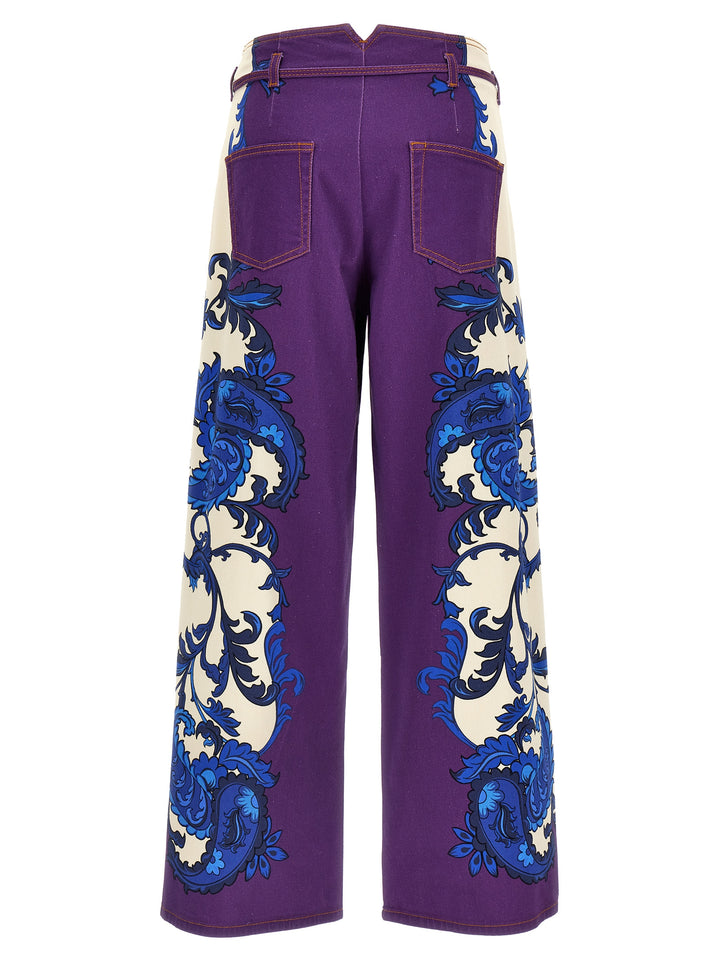 Etro Maxi Paisley Jeans - Purple | 02d4b15e2045abe1fb986a88388a91484ad3b532