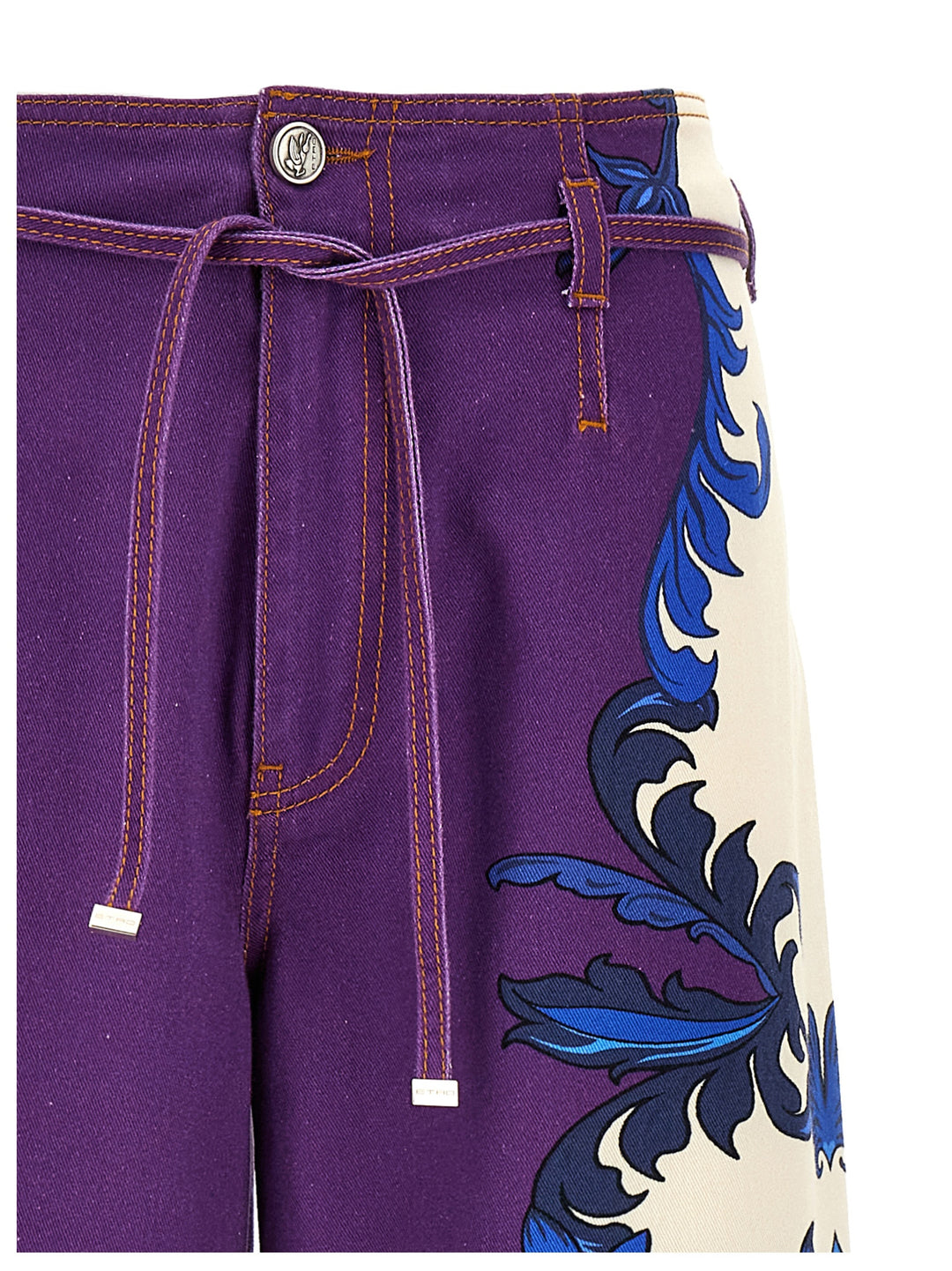 Etro Maxi Paisley Jeans - Purple | cb50c06b517a0fc29f630fad847739c095d0031f