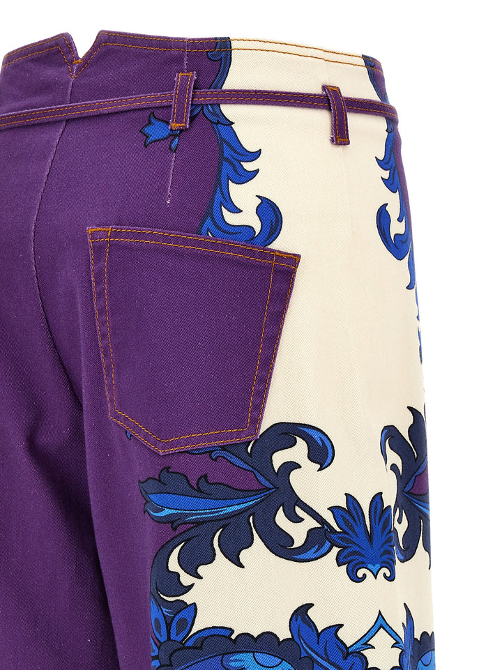 Etro Maxi Paisley Jeans - Purple | d8460b4952c9fbc83a59bb8ccf55a90e71985a8b