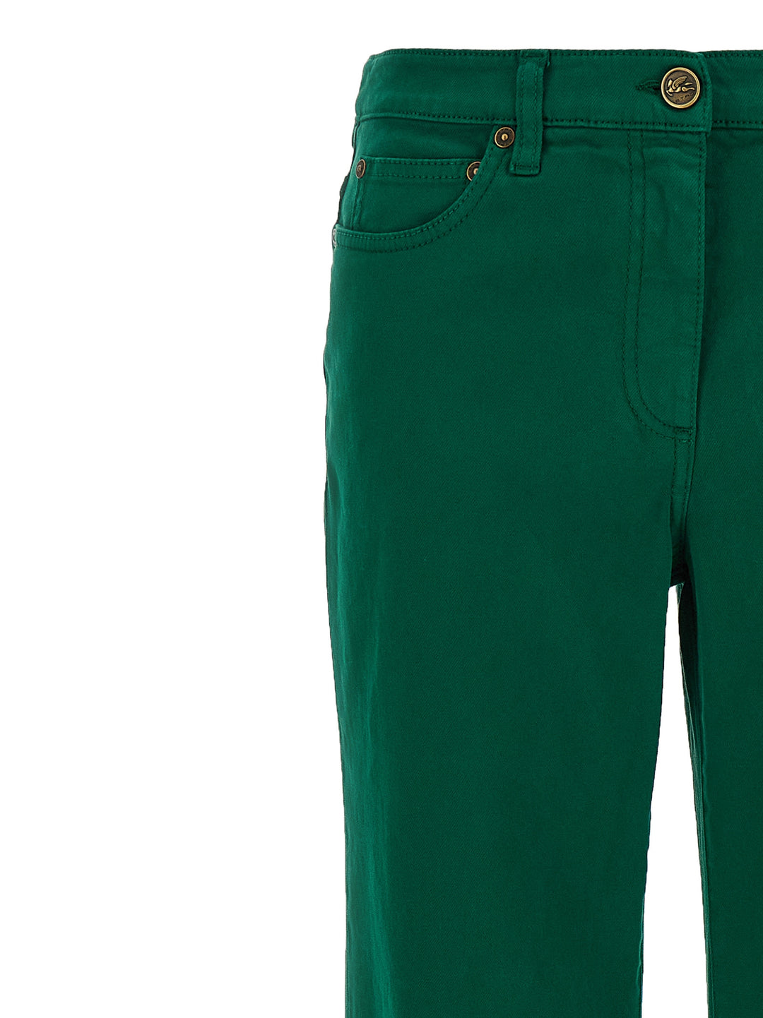 Etro Cotton Trousers Pants - Green | 122361c8ee4e9fe71fd4aefea778d5ee42d9f3f5