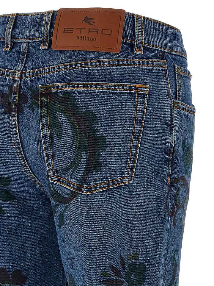 Etro Paisley Print Jeans - Multicolor | de8eca416618ab11736dcf76a24f31267d12546d