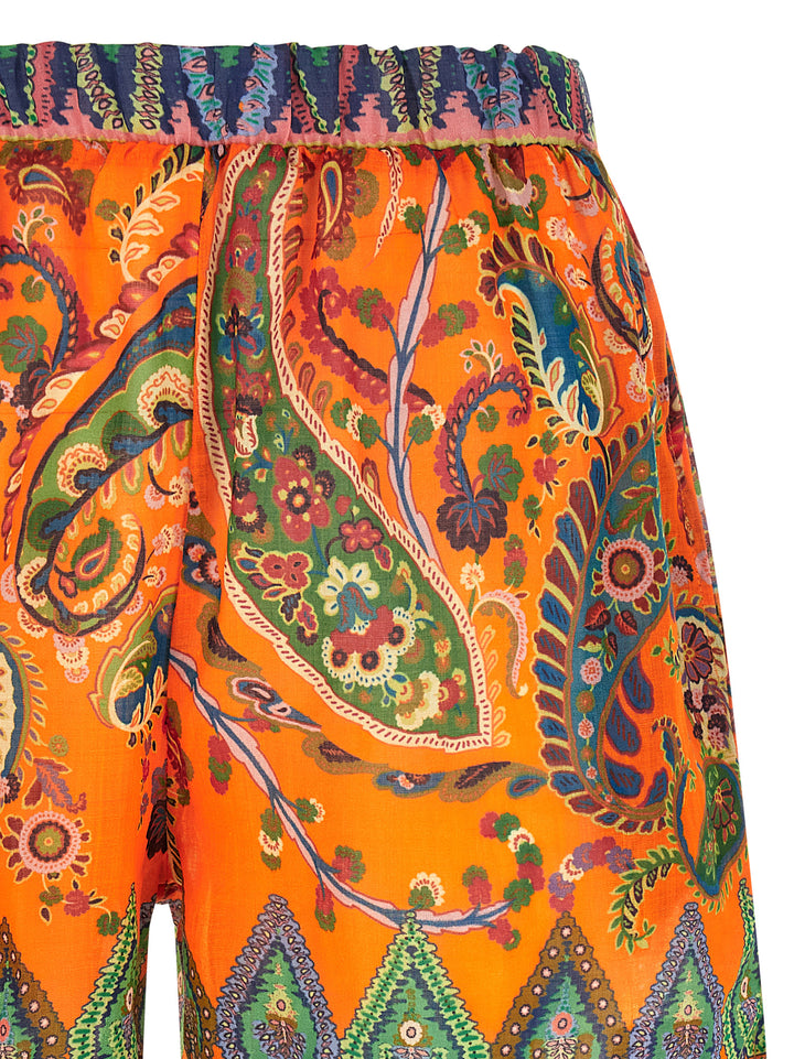 Etro Ramie Shorts Bermuda and Short - Orange | 9e56d583a984e2f2f00a4cfb1b57c141e4a09676