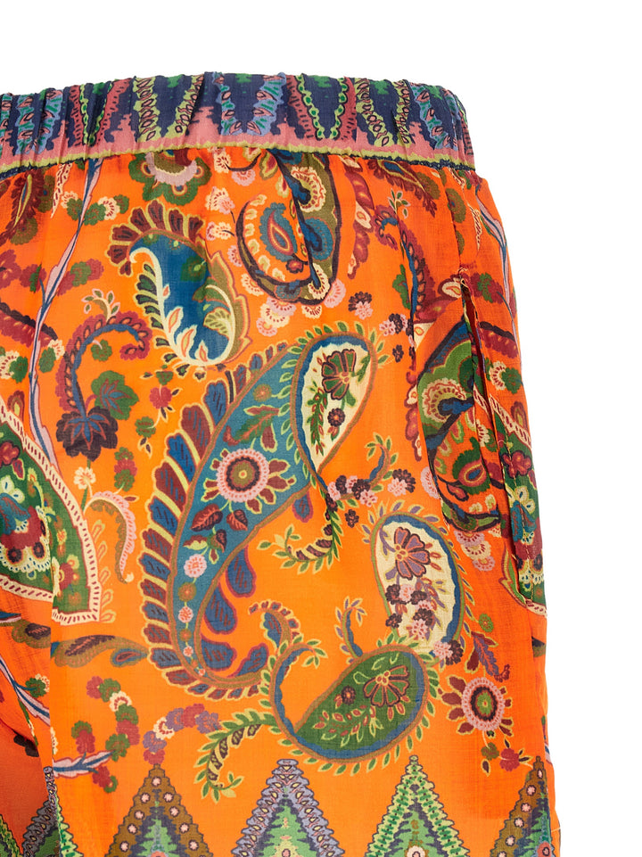 Etro Ramie Shorts Bermuda and Short - Orange | 884624fd1e6b762dd9a67f2b6e4464b1f26fbd1d