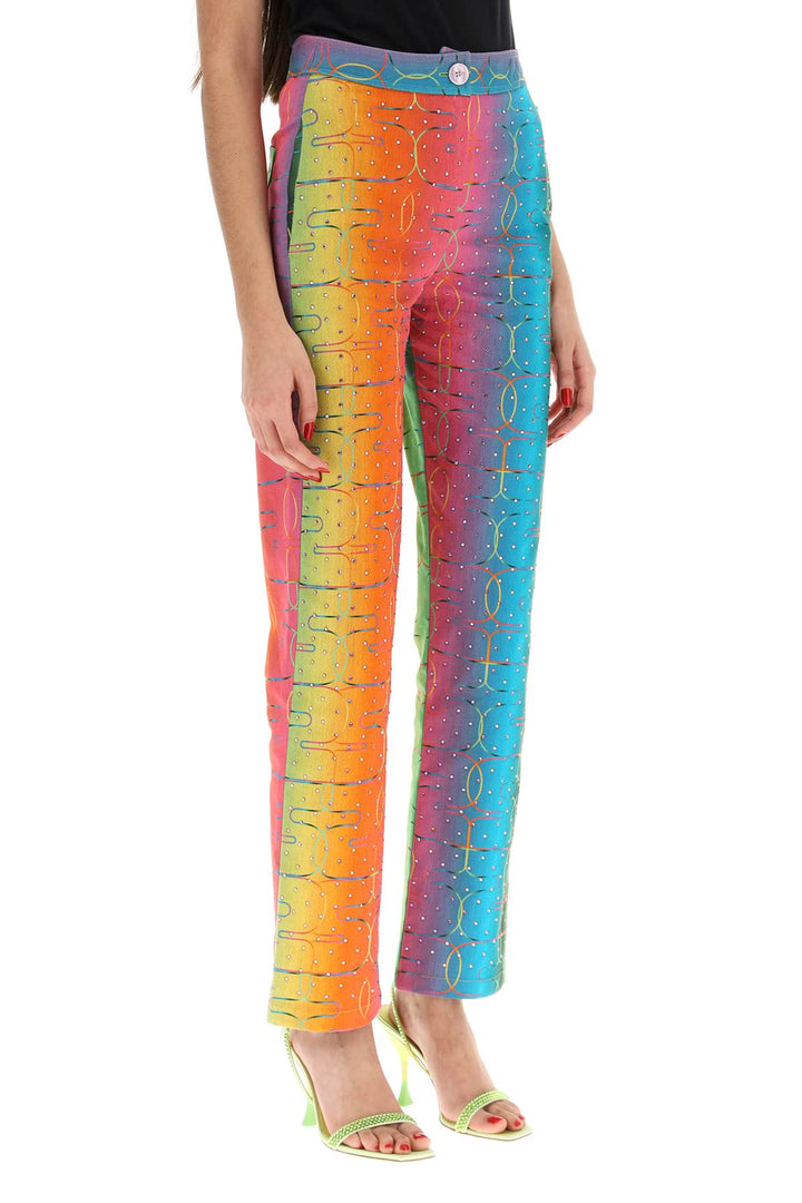 'Bery' Multicolor Rhinestone Pants