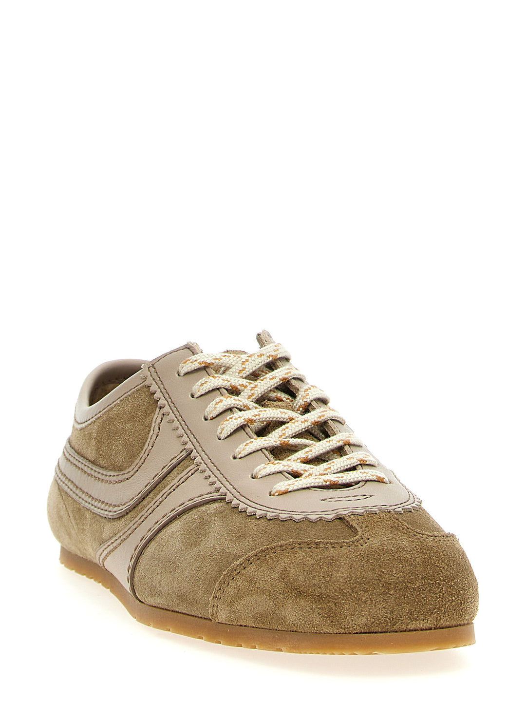 Suede Sneakers Beige