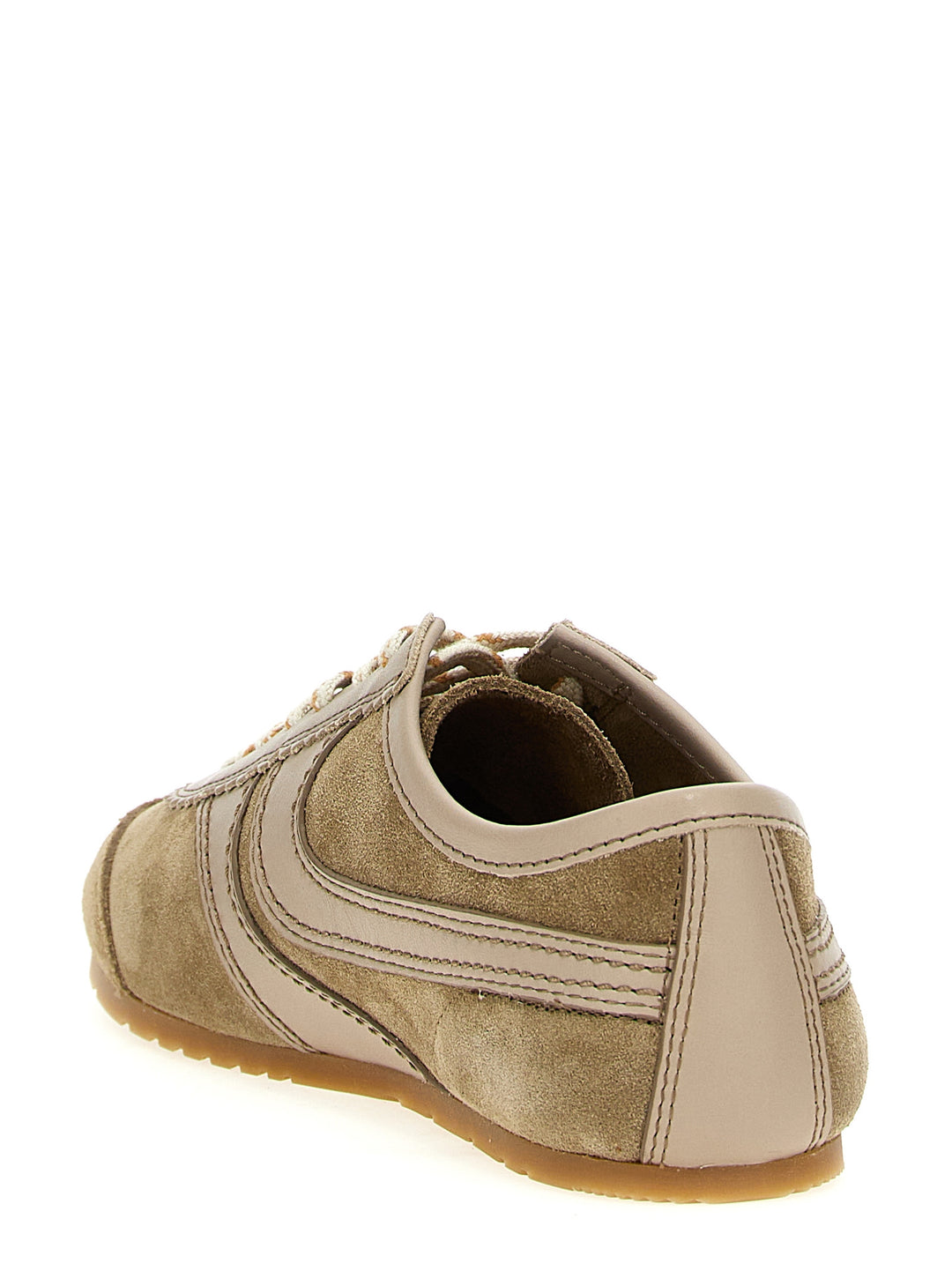 Suede Sneakers Beige