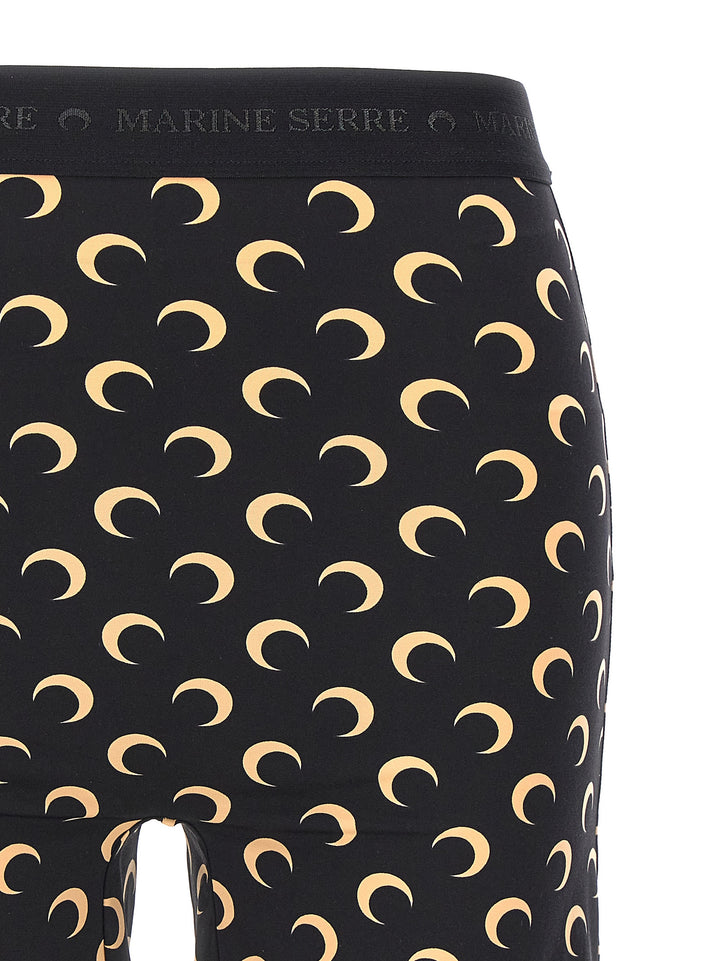 Moon Printed Leggings Black