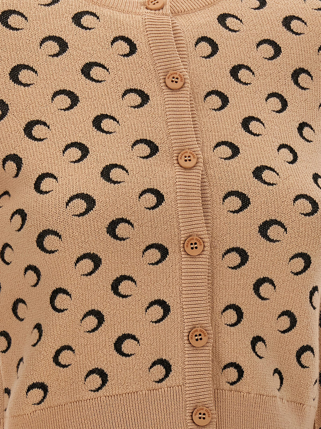 Moon Jacquard Sweater, Cardigans Beige