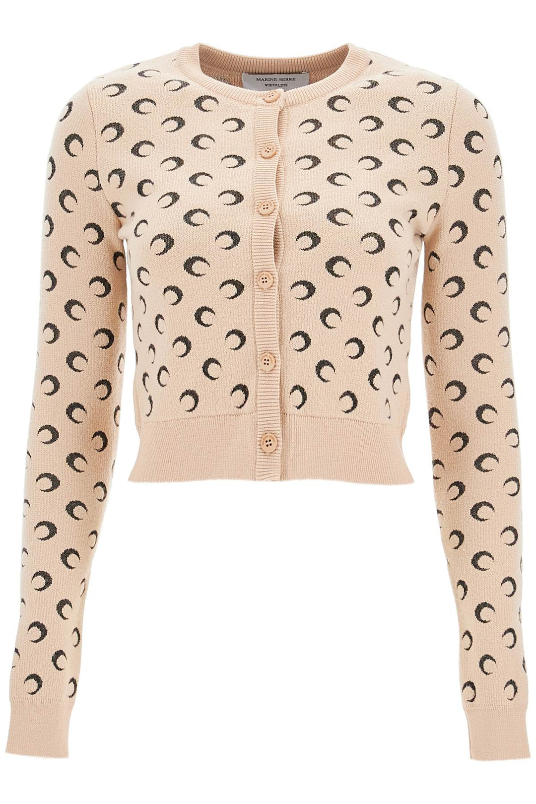 Cardigan Cropped Moon Jacquard