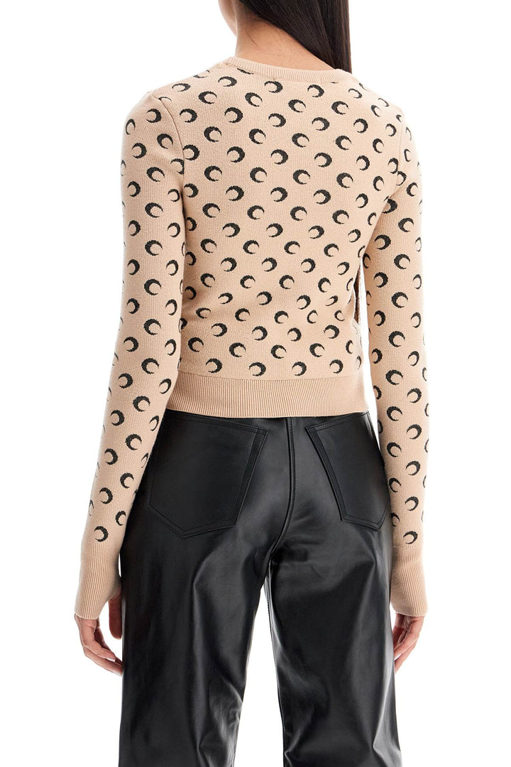 Pullover Cropped Moon Jacquard