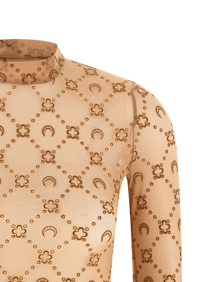 Marine Serre Second Skin Tops - Beige | 64a253cf7017cd1d45bfd0592345db2af194e427