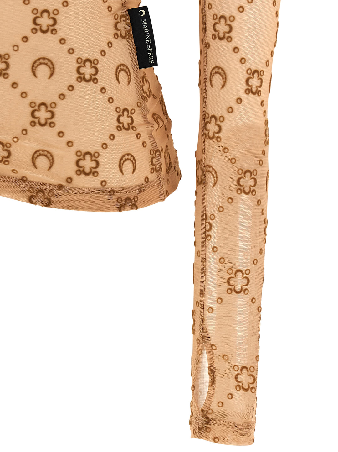 Marine Serre Second Skin Tops - Beige | 2c18a6507bdfad08916620f631fdf61c6dfa5d67
