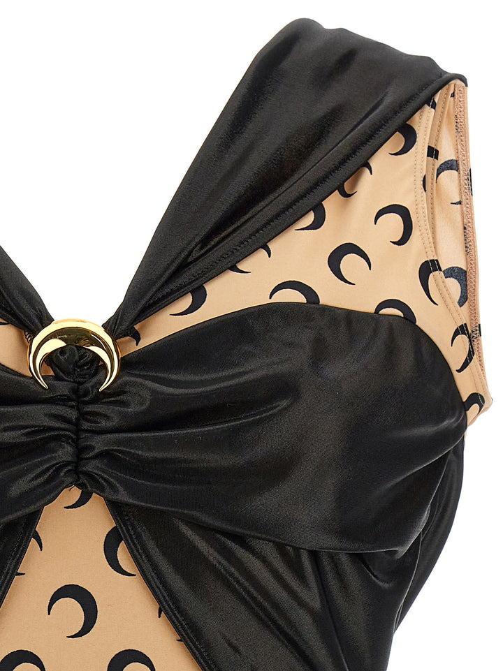 Marine Serre Logo Bodysuit Tops - Black | aa3d4af1c725e8ecb9379f1554030805d1b47cd0