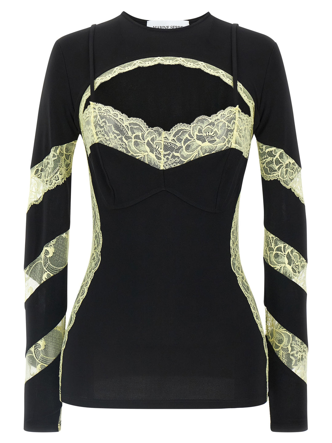 Marine Serre Trompe L'oeil Top Tops - Black | 909a403ac0eedb2da27e8b63be32fcabb1aee8ac