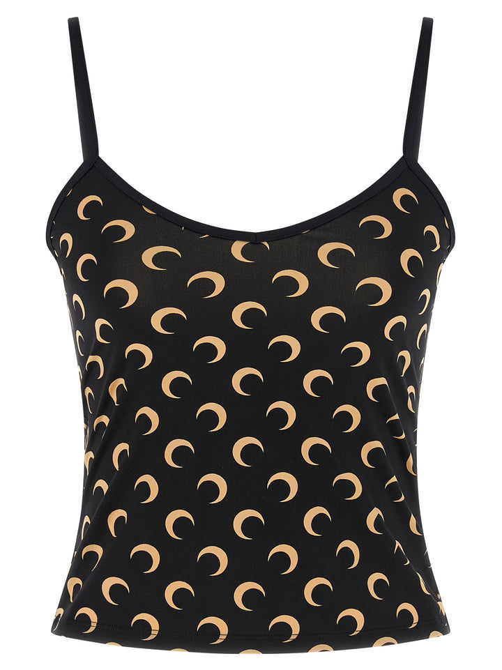 Marine Serre All Over Moon Tops - Black | a38b3e63311a22e044520324d875d08db4be4437