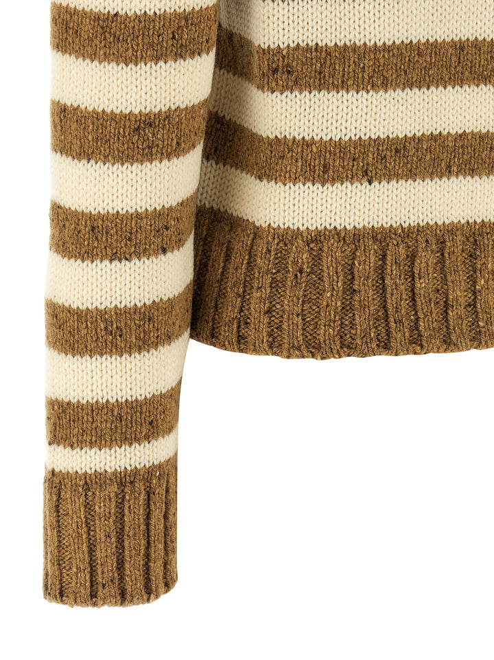 A.P.C. Striped Sweater Sweaters and Cardigans - Brown | ed77aa558f588bdb5dc0bff55d9af5e9f105c748