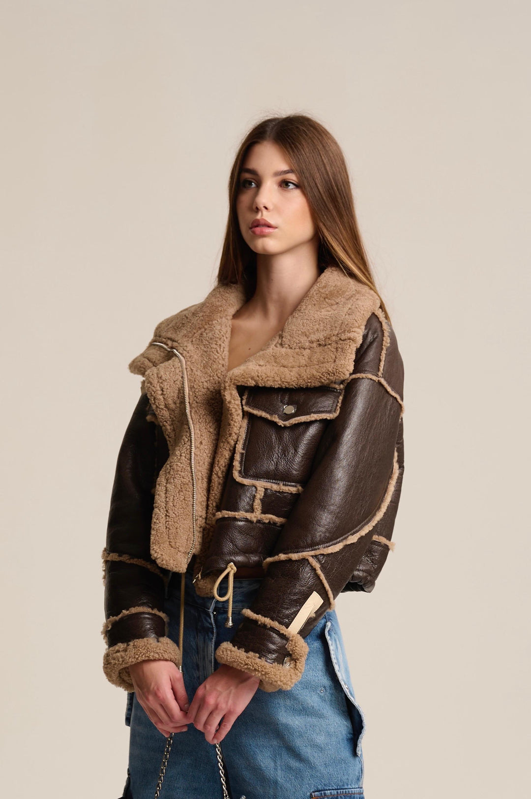 Brown Leather Mountain Jacket