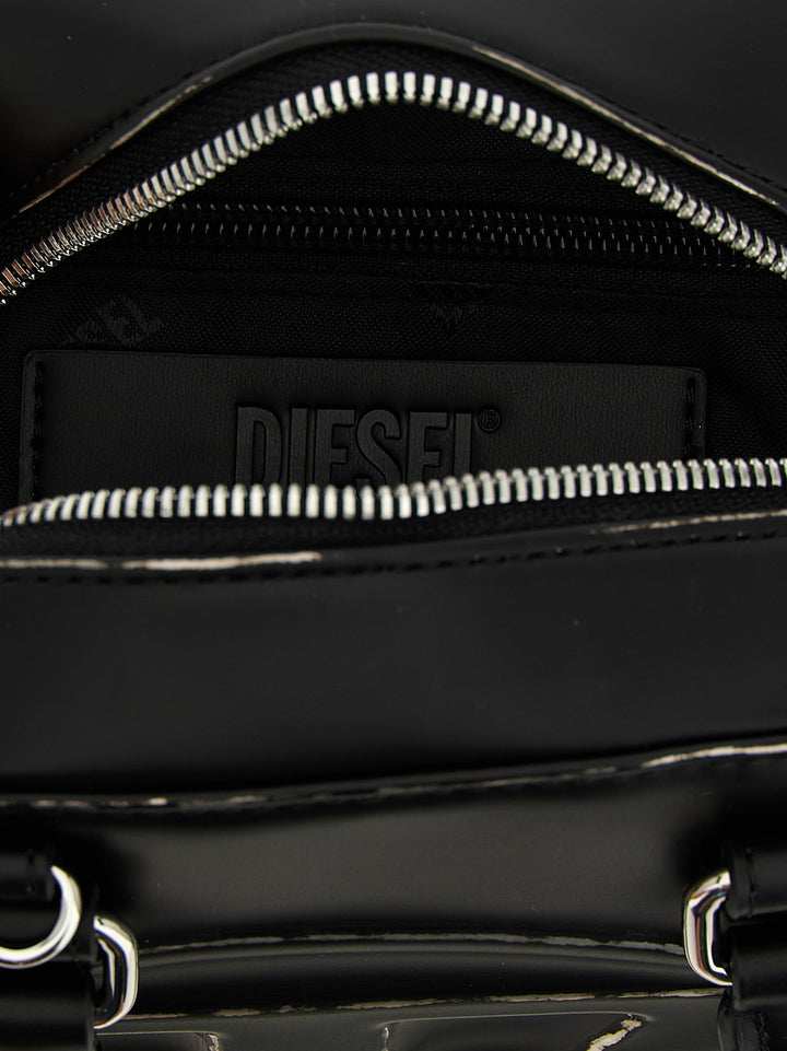 Diesel 1dr Dome Hand Bags - Black | 56f4e86b53dea2490cd50ecf343cce6f3a497101
