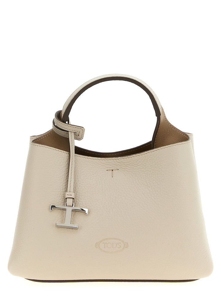 Tod'S Micro Leather Handbag Crossbody Bags - Gray | b0093a553246a9dc1a4cc882cd876fc56a4a00b2