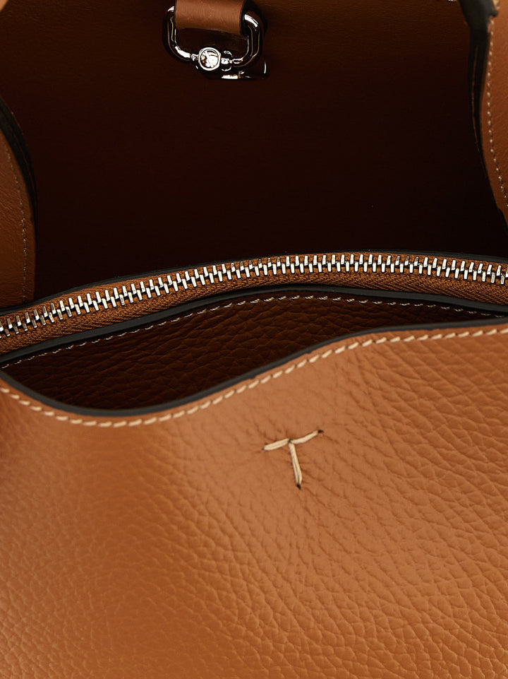 Tod'S Micro Leather Handbag Hand Bags - Beige | 4857fda5d350011877fd6bbd93029a74f4eb17e1