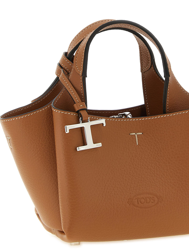 Tod'S Micro Leather Handbag Hand Bags - Brown | 773ed7cf22e8107f1b23e6bb64db13a17b9d4a7f