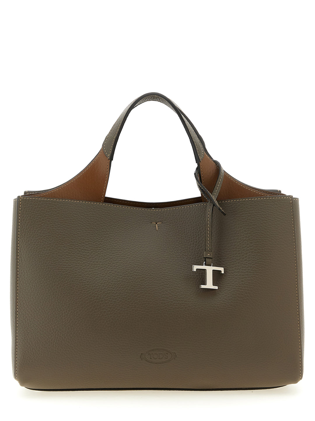 Tod'S Small Leather Bucket Bag Hand Bags - Gray | b7146693aef278e1d0088726142b718671855aa3