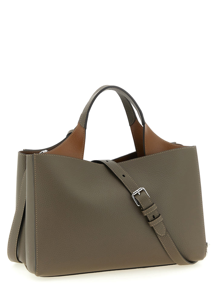 Tod'S Small Leather Bucket Bag Hand Bags - Gray | bac055883ca30ab0c475aba388a714992ac3587f