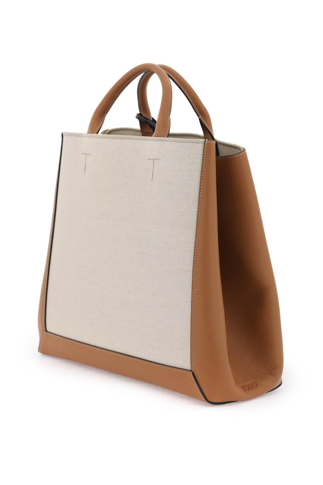 Canvas & Leather Tote Bag