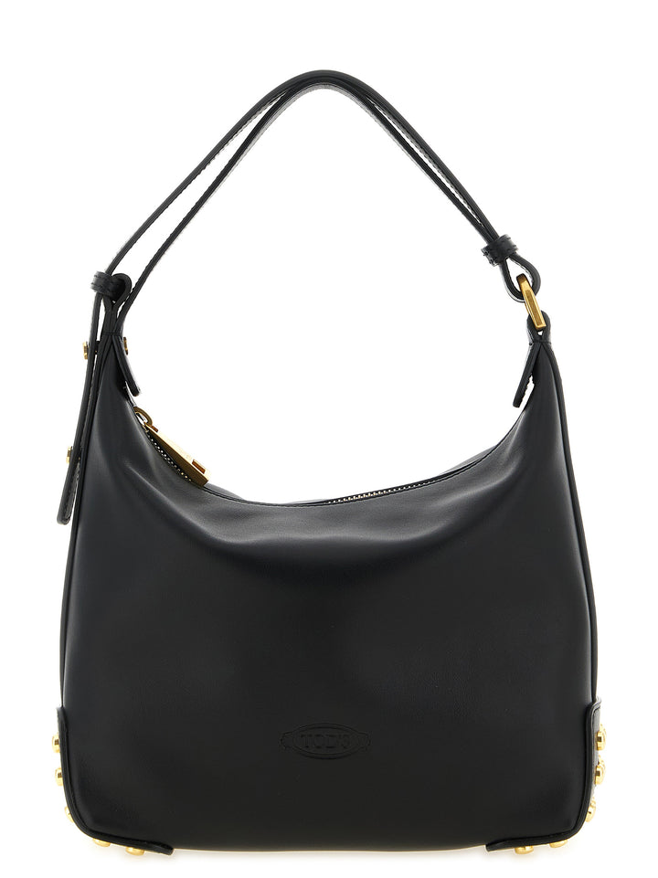 Tod'S Metal Dots Shoulder Bags - Black | d7d51e18300f934e37a5ffac112c7dad7f655604