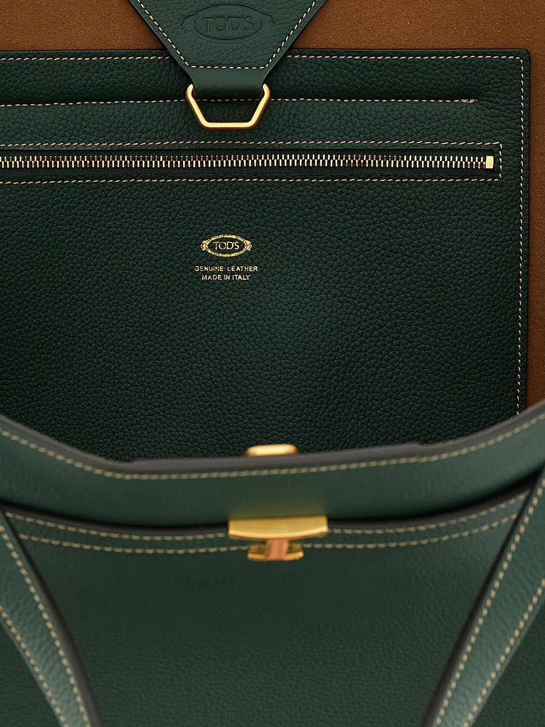 Tod'S Tim Tote Bag - Green | 8f6536a707bc2a5e7620317f08d08404b4e389f0