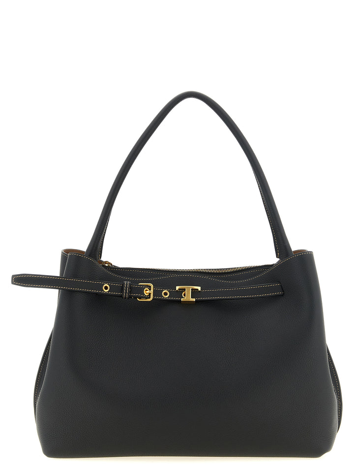 Tod'S T Signature Piccola Hand Bags - Black | b3eeb515927ed49842b23c355cfca356e64dd556